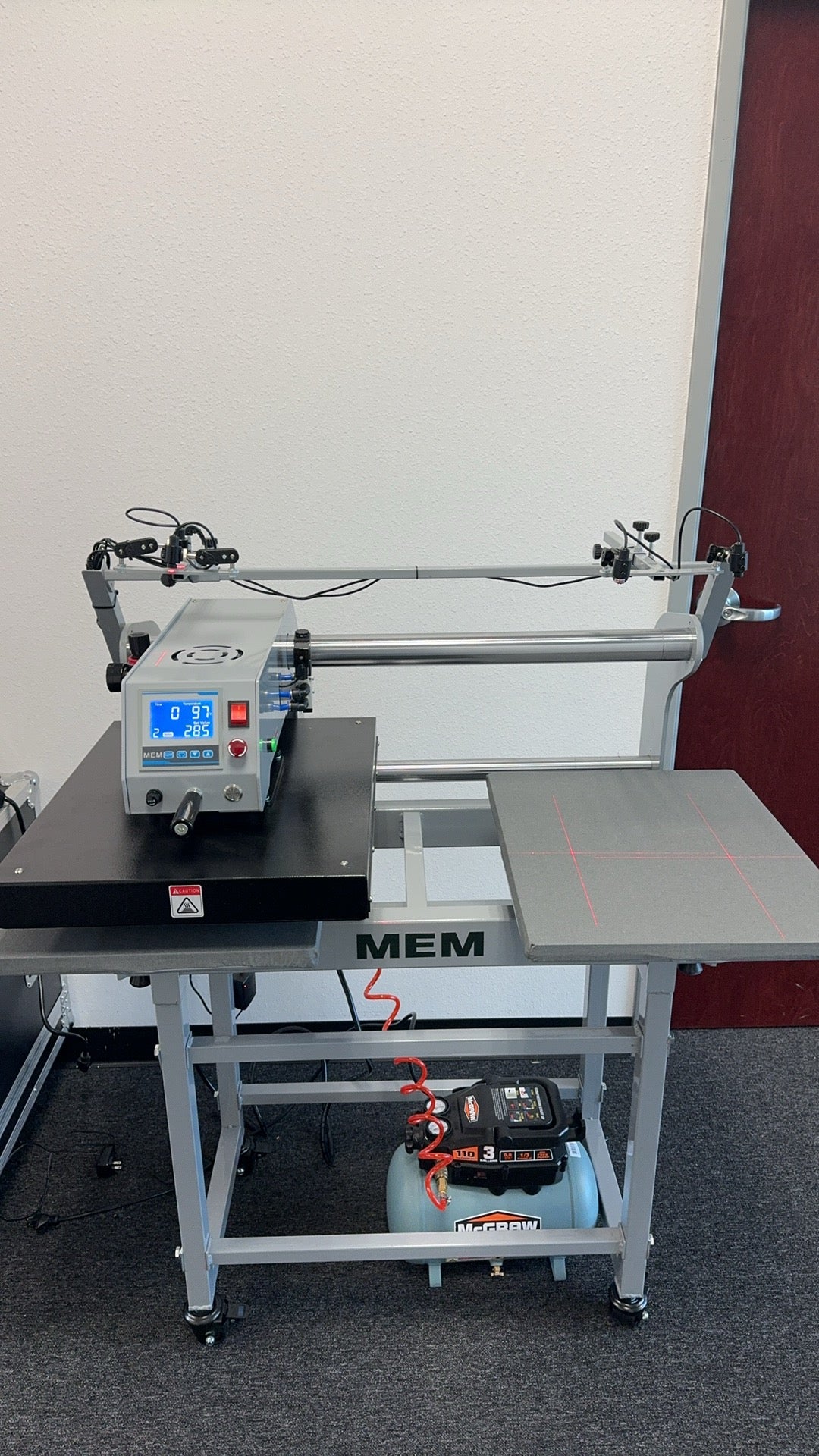 MEM DUAL STATION HEAT PRESS MACHINE, 16 X 20 IN